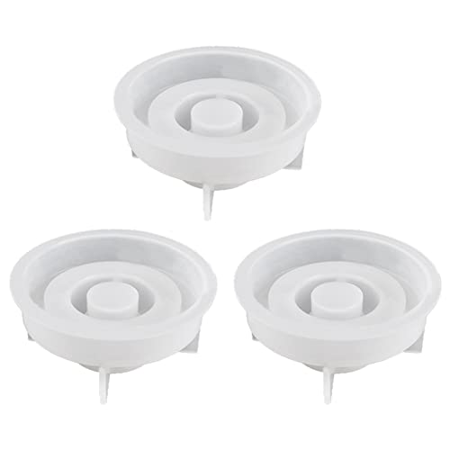 casstaly 3 Stück Gießform Kerzenhalter Silikonform Kerzenhalter DIY Silikonformen für Beton von casstaly