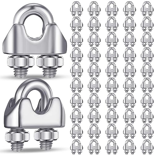 casstaly 50 Stück 0,3 cm M3 Edelstahl-Drahtseil-Kabelklemme, 304 Edelstahl, Drahtseilklemme, einfach zu bedienen casstaly 50 Stück 0,3 cm M3 Edelstahl-Drahtseil-Kabelklemme, 304 Edelstahl, Drahtseilklemme, einfach zu bedienen von casstaly