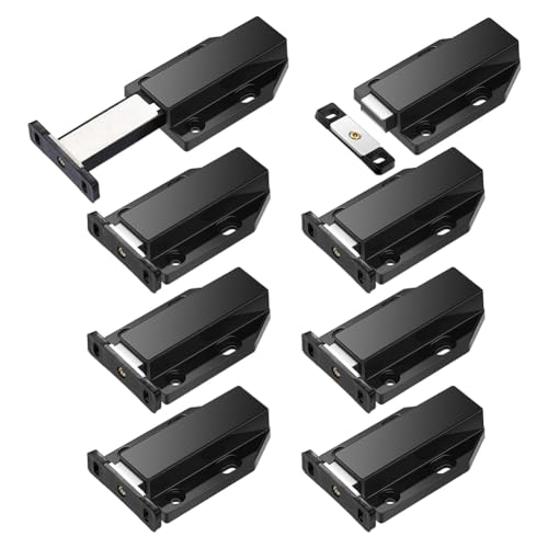 casstaly 8 Stück Push Release Magnete Touch Latch Heavy Duty Push to Open Schrank Hardware Schwarz casstaly 8 Stück Push Release Magnete Touch Latch Heavy Duty Push to Open Schrank Hardware Schwarz von casstaly