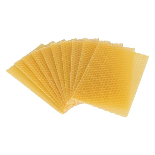 casstaly Bienenwachs-Blätter, 10 Stück, Bienenwachs-Foundation-Blätter, Wachs-Foundation, für Bienenrahmen, natürliche Wabenbögen, Bienenwachs-Blätter casstaly Bienenwachs-Blätter, 10 Stück, Bienenwachs-Foundation-Blätter, Wachs-Foundation, für Bienenrahmen, natürliche Wabenbögen, Bienenwachs-Blätter von casstaly