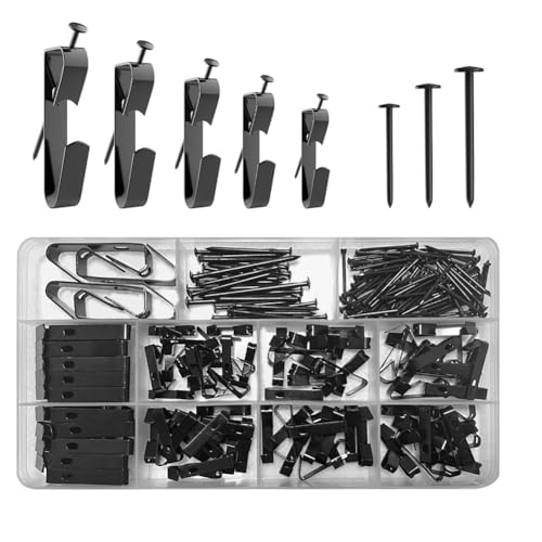 casstaly Bilderaufhänger, 5 Größen, Bilderaufhänger, Bilderaufhänger, Rahmenaufhänger-Set für Bilder, Leinwand, Spiegel, 220 Stück casstaly Bilderaufhänger, 5 Größen, Bilderaufhänger, Bilderaufhänger, Rahmenaufhänger-Set für Bilder, Leinwand, Spiegel, 220 Stück von casstaly