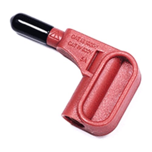 casstaly Elektronisches Multimeter, Magnetkopf, 4 mm, Bananenstecker, lötfrei, schneller Magnet, Strommultimeter, Sonde, Multimeter, Zubehör, Rot von casstaly