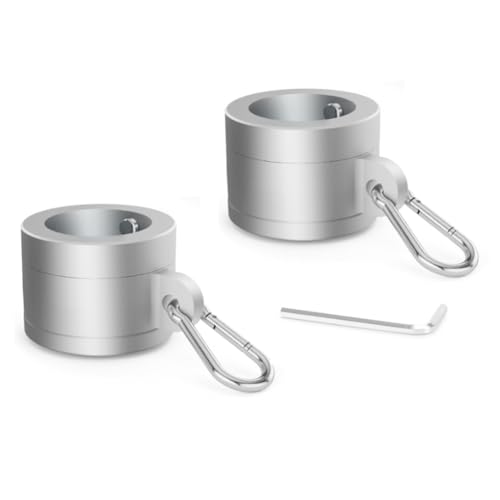 casstaly Fahnenmastringe aus Aluminiumlegierung, 2,5 cm, um 360 Grad drehbare Flaggenbefestigungsringe für Fahnenmast mit einem Durchmesser von 1,9 - 2,5 cm, 1 Paar casstaly Fahnenmastringe aus Aluminiumlegierung, 2,5 cm, um 360 Grad drehbare Flaggenbefestigungsringe für Fahnenmast mit einem Durchmesser von 1,9 - 2,5 cm, 1 Paar von casstaly