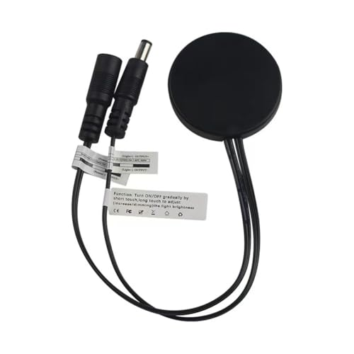 casstaly Holz Panel LED Touch Sensor Dimmer Schalter Versteckter Schalter Touch Schalter für LED Strip Schwarz von casstaly