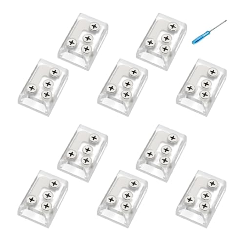 casstaly LED-Eckverbinder mit Schraubbefestigung, 24 V/5 A, 2P, 10 mm, L-T-Stecker für LED-Streifen, einfarbig, COB IP20, 10 Stück casstaly LED-Eckverbinder mit Schraubbefestigung, 24 V/5 A, 2P, 10 mm, L-T-Stecker für LED-Streifen, einfarbig, COB IP20, 10 Stück von casstaly