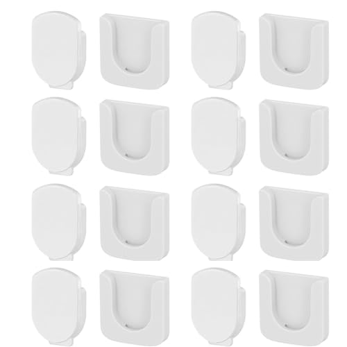 casstaly Magnetischer Fernbedienungshalter, selbstklebend, weiß, Wandhalterung, Schlitz-Design, Fernbedienung, einfache Installation, 8 Stück casstaly Magnetischer Fernbedienungshalter, selbstklebend, weiß, Wandhalterung, Schlitz-Design, Fernbedienung, einfache Installation, 8 Stück von casstaly