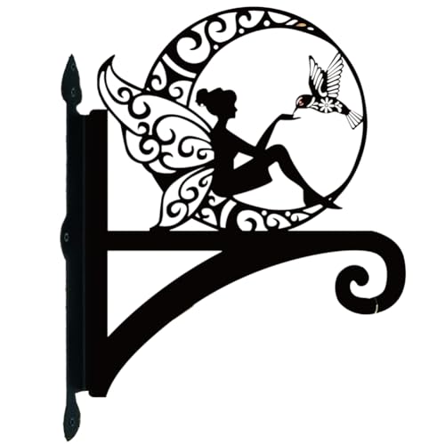 casstaly Moon Flower Fairy Hängende Pflanzenaufhänger Halterung für Vogelfutterspender, geeignet für Windspiele, Blumentöpfe und Laternen casstaly Moon Flower Fairy Hängende Pflanzenaufhänger Halterung für Vogelfutterspender, geeignet für Windspiele, Blumentöpfe und Laternen von casstaly