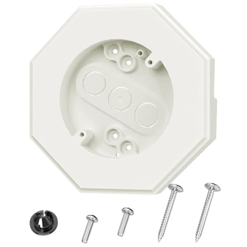 casstaly Octagon Siding Mounting Kit, 8141 Vertical Siding Lamps Mounting Plate Siding Light Blocks for 1/5.1 cm Lap Siding White casstaly Octagon Siding Mounting Kit, 8141 Vertical Siding Lamps Mounting Plate Siding Light Blocks for 1/5.1 cm Lap Siding White von casstaly