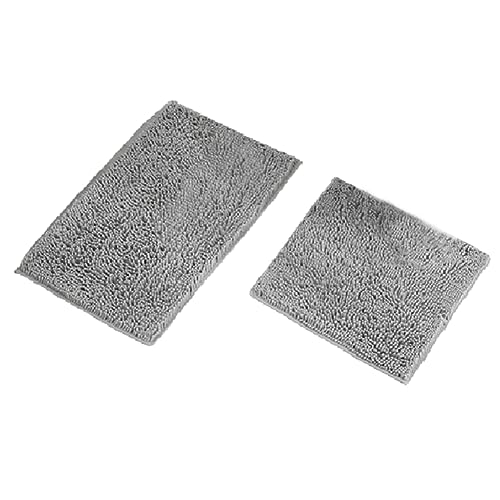 casstaly Rutschfester Badezimmerteppich, weiche Badematten, Plüsch-Mikrofaser, saugfähig, Wasser für Badewanne, Dusche, maschinenwaschbar, Hellgrau casstaly Rutschfester Badezimmerteppich, weiche Badematten, Plüsch-Mikrofaser, saugfähig, Wasser für Badewanne, Dusche, maschinenwaschbar, Hellgrau von casstaly
