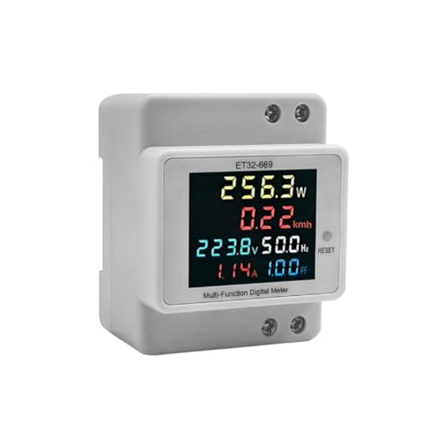 casstaly Stromzähler, intelligenter Stromzähler, intelligenter Wattstundenzähler, 220 V, Spannung, Strom, Leistungsfrequenzfaktor, Messgerät, Schienentyp casstaly Stromzähler, intelligenter Stromzähler, intelligenter Wattstundenzähler, 220 V, Spannung, Strom, Leistungsfrequenzfaktor, Messgerät, Schienentyp von casstaly