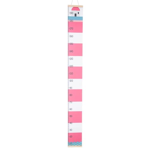 casstaly Wachstumstabelle auf Leinwand für Kinder, Unisex, Wanddekoration, Messgrößentabelle, Wandband mit Messlatte für Kinder von casstaly