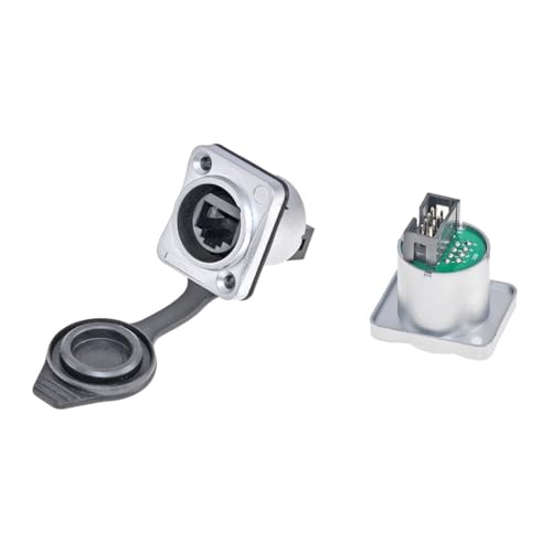 casstaly Wasserdicht, abgeschirmt mit Druckknopf, RJ45-Stecker, kein Druckknopf, RJ45-Halter, tragbare LED-Anzeige, Signalsteckdose, einfache Installation, einfach zu bedienen von casstaly