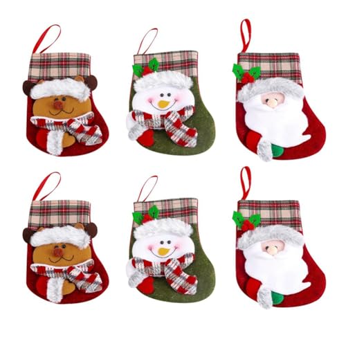 casstaly Weihnachtsstrümpfe Süßigkeiten-Geschenktüte 3D-Weihnachtsmann – Socken-Dekoration, 18 x 9 x 14 cm casstaly Weihnachtsstrümpfe Süßigkeiten-Geschenktüte 3D-Weihnachtsmann – Socken-Dekoration, 18 x 9 x 14 cm von casstaly