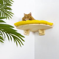 Kiefernholz Katzenwand Bett Eckregal Moderne Kletterwand Möbel von catbossshelfs