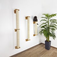 Türkise Holzkatze Kletterwand Sisal Kratzbaum Möbel von catbossshelfs