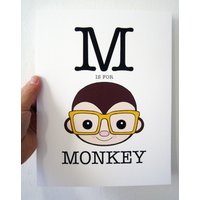 M Wie Monkey 8 X 10 Art Print von cathypeng