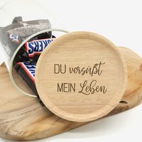 Vorratsglas/Keksdose Mit Gravur "Du Versüßt Mein Leben" - Individualisierbar 2 Größen von catinaboxde