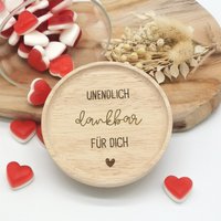 Vorratsglas/Keksdose Mit Gravur "Unendlich Dankbar Für Dich" - Individualisierbar 2 Größen von catinaboxde
