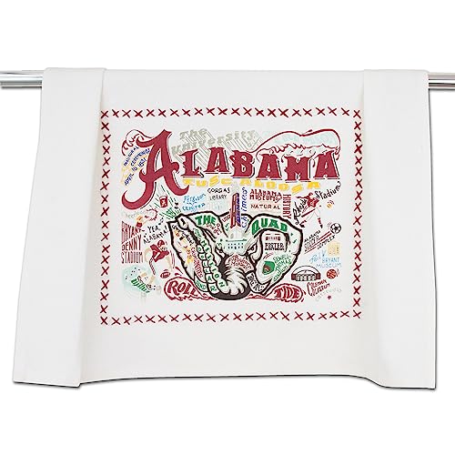 Catstudio Geschirrtuch, University of Alabama Crimson Tide Handtuch – Collegiate Küchentuch für Alabama-Fans für Abschluss, Spieltag, Alaun und Eltern von catstudio