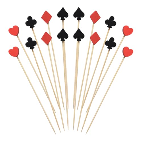 ccHuDE 100 Stück 12 cm Casino Cocktail Zahnstocher Poker Lebensmittel Picks Bambus Sandwich Sticks Obst Kuchen Picks Getränke Dessert Sticks Vorspeisen Charcuterie Spieße für Party ccHuDE 100 Stück 12 cm Casino Cocktail Zahnstocher Poker Lebensmittel Picks Bambus Sandwich Sticks Obst Kuchen Picks Getränke Dessert Sticks Vorspeisen Charcuterie Spieße für Party von ccHuDE