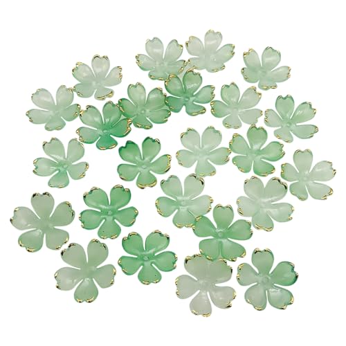 ccHuDE 200 Stück 18 mm Farbverlauf Kirschblüten Perlen klare Bastelperlen kleine Blumen-Abstandshalter Perlen Acryl niedliche Blumenperlen Blumen lose Perlen Charms grün ccHuDE 200 Stück 18 mm Farbverlauf Kirschblüten Perlen klare Bastelperlen kleine Blumen-Abstandshalter Perlen Acryl niedliche Blumenperlen Blumen lose Perlen Charms grün von ccHuDE
