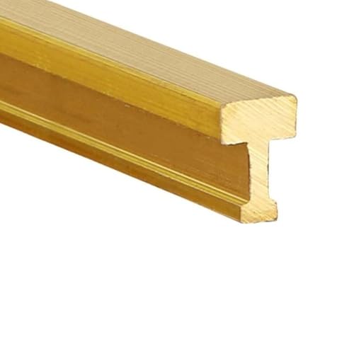 Anpassbare Übergangsleiste aus massivem Messing for Teppich und Fliesen – langlebige Fugenabdeckung for glatte Bodenkanten(W4xH6mm(0.16"x0.24")) von cchhHUAc