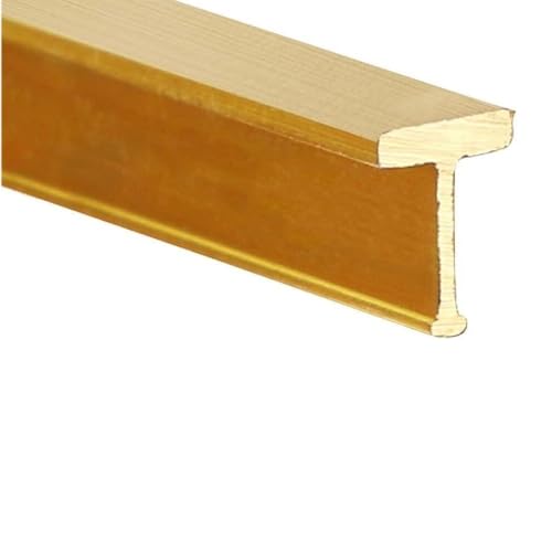 Anpassbare Übergangsleiste aus massivem Messing for Teppich und Fliesen – langlebige Fugenabdeckung for glatte Bodenkanten(W8xH5mm(0.31"x0.2")) von cchhHUAc
