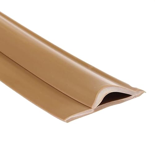 Anpassbarer, zuschneidbarer Übergangsstreifen zwischen Teppich und Fliesen – selbstklebender Teppichkantenschutz(Light Brown,Length 1m(3.3ft)) von cchhHUAc