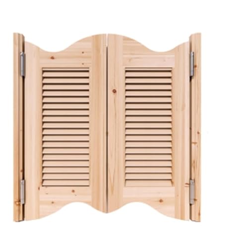 Halbhohe Lüftungsschwingtüren aus Massivholz – langlebige Trennwände mit automatischer Schließung(W80cmxH90cm(31.5"x35.4")) von cchhHUAc