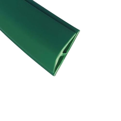 PVC-Übergangsleiste for Teppich und Fliesen – einfach zu installierende Kantenleiste for Teppich- und Bodeneinfassungen, anpassbare Größe(Green,Length 1m(3.3ft)) von cchhHUAc