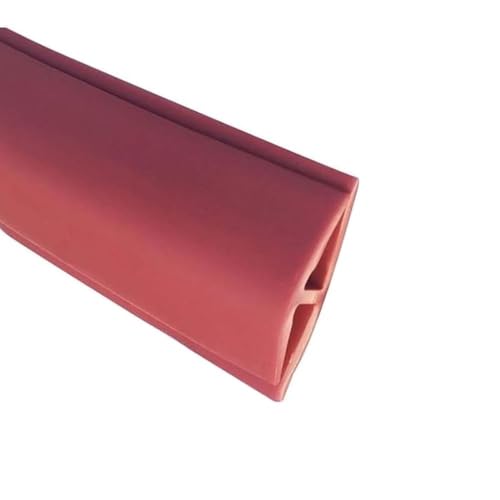 PVC-Übergangsleiste for Teppich und Fliesen – einfach zu installierende Kantenleiste for Teppich- und Bodeneinfassungen, anpassbare Größe(Red,Length 8m(26ft)) von cchhHUAc
