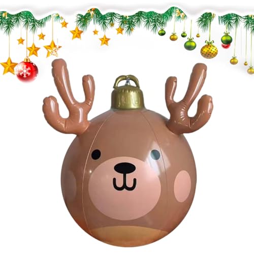 Aufblasbarer Rentierball Weihnachten - Aufblasbare Weihnachtsdekoration für Feiertage | Material, einfache Konfiguration Deflation, wetterfestes Design für den Weg der V-Terrasse Aufblasbarer Rentierball Weihnachten - Aufblasbare Weihnachtsdekoration für Feiertage | Material, einfache Konfiguration Deflation, wetterfestes Design für den Weg der V-Terrasse von ccuzs