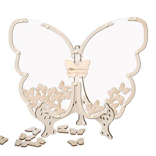 Butterfly Baby Shower Guest Book, Wooden Drop Top Guestbook Sign for Wedding or Birthday, Elegant Memory Keepsake for Graduation Baby Celebration or Event Table Decor 11.81x11.02x6.3 Inches Butterfly Baby Shower Guest Book, Wooden Drop Top Guestbook Sign for Wedding or Birthday, Elegant Memory Keepsake for Graduation Baby Celebration or Event Table Decor 11.81x11.02x6.3 Inches von ccuzs