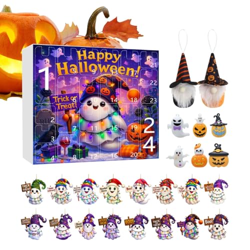 Halloween Countdown Kalender 24 Tage Geist Thema | Halloween Countdown Kalender 2025-2D Acryl Ornament Baumschmuck für Mädchen Kinder Urlaub Party Halloween Countdown Kalender 24 Tage Geist Thema | Halloween Countdown Kalender 2025-2D Acryl Ornament Baumschmuck für Mädchen Kinder Urlaub Party von ccuzs