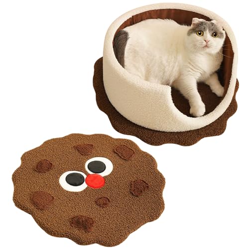 Katzenbett Höhle - Cookie Design Hundehöhle Bett - Abnehmbar Waschbar Gemütliches Versteck Für Innenraum Welpe Kätzchen Kleine Haustiere Wohnung Katzenbett Höhle - Cookie Design Hundehöhle Bett - Abnehmbar Waschbar Gemütliches Versteck Für Innenraum Welpe Kätzchen Kleine Haustiere Wohnung von ccuzs