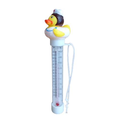 Pool Thermometers Floating, Cute Duck Design, Large Display and Long Tether Rope Yellow for Water Temperature Monitoring in Pools, Hot Tubs, Ice Baths, Spas, Outdoor Bathing, Daily Use Pool Thermometers Floating, Cute Duck Design, Large Display and Long Tether Rope Yellow for Water Temperature Monitoring in Pools, Hot Tubs, Ice Baths, Spas, Outdoor Bathing, Daily Use von ccuzs