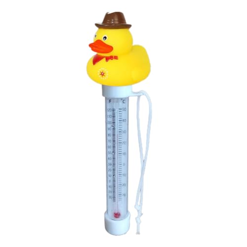 Pool Thermometers Floating, Cute Duck Design, Large Display and Long Tether Rope Yellow for Water Temperature Monitoring in Pools, Hot Tubs, Ice Baths, Spas, Outdoor Bathing, Daily Use Pool Thermometers Floating, Cute Duck Design, Large Display and Long Tether Rope Yellow for Water Temperature Monitoring in Pools, Hot Tubs, Ice Baths, Spas, Outdoor Bathing, Daily Use von ccuzs