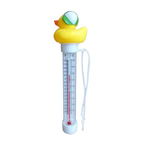 Pool Thermometers Floating, Cute Duck Design, Large Display and Long Tether Rope Yellow for Water Temperature Monitoring in Pools, Hot Tubs, Ice Baths, Spas, Outdoor Bathing, Daily Use Pool Thermometers Floating, Cute Duck Design, Large Display and Long Tether Rope Yellow for Water Temperature Monitoring in Pools, Hot Tubs, Ice Baths, Spas, Outdoor Bathing, Daily Use von ccuzs