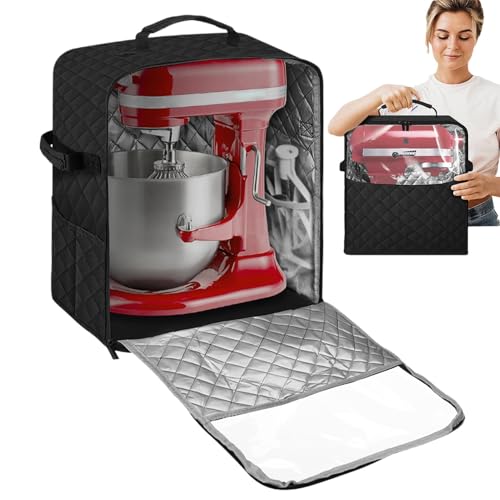 Protective Mixer Cover with Handle, Heavy Duty Cover for Stand Mixer, Dust Proof Stand Mixer Storage Cover, Easy Clean Appliance Dust Covers for Stand Mixers and Extra Accessories (Small, Large) von ccuzs