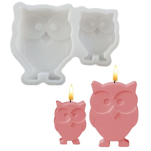 Silikonformen - Eulenförmige Seife und Kerzenform | Easy Release Crafting Tool für Kinder, Anfänger, Erwachsene, Fachkräfte | Urlaub DIY von ccuzs