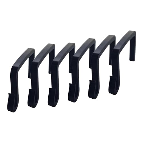 String Light Hooks Heavy Duty, Utility Clips for Outdoor Hanging, Foldable Rust-Resistant Design, Easy-Install Mounting Solution, for Roof, Balcony, Garden, Deck, Pergola, Party Use, 11x15.5cm Black von ccuzs