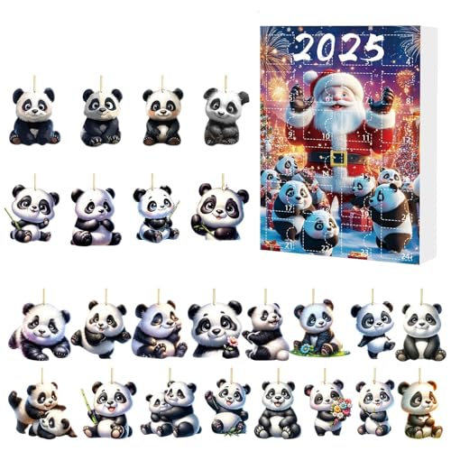 Weihnachtskalender Advent 2025-24 Tage 2d Panda Charm Countdown | Festliche Anhängerdekoration Für Türen, Filialen, Eingangsbereiche, Fenster, Urlaubsfeiern Im Innenbereich Und Saisonale Hausausstel von ccuzs