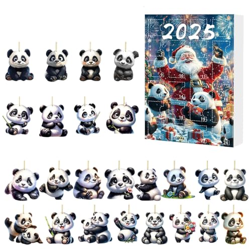 Weihnachtskalender Advent 2025-24 Tage 2d Panda Charm Countdown | Festliche Anhängerdekoration Für Türen, Filialen, Eingangsbereiche, Fenster, Urlaubsfeiern Im Innenbereich Und Saisonale Hausausstel von ccuzs
