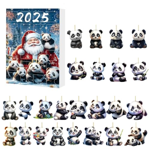 Weihnachtskalender Advent 2025-24 Tage 2d Panda Charm Countdown | Festliche Anhängerdekoration Für Türen, Filialen, Eingangsbereiche, Fenster, Urlaubsfeiern Im Innenbereich Und Saisonale Hausausstel von ccuzs