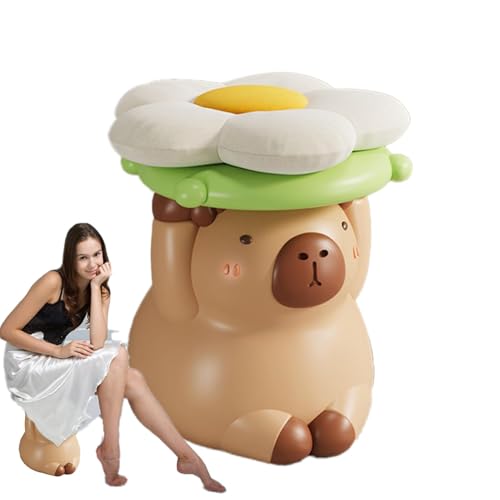 ccuzs Capybara Stool, Sturdy Animal Footstool Seat, Cute Sofa Stool, Shoe Changing Footrest with Adorable and Functional Design for Children and Adults Alike, 1 Piece von ccuzs