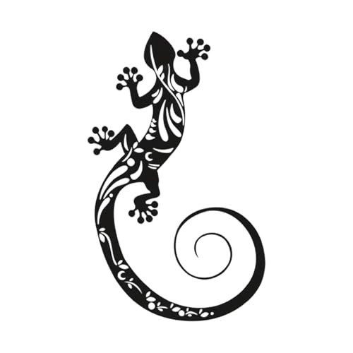 ccuzs Metall Gecko Dekore, Wand Skulptur Outdoor Gecko Dekoration Wand montiert Gecko Einzigartige Outdoor Skulptur Metall Geckos Wandkunst Dekoration für Garten, Zaun, Haus von ccuzs