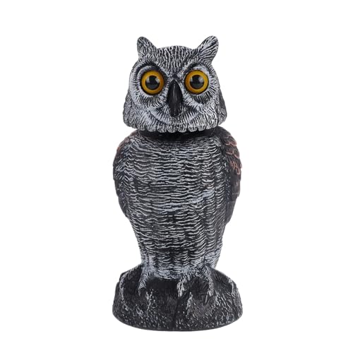 ccuzs Owl for Bird Control, Eule Statue to Scare Birds, 360 Rotating Head, Weatherproof Hawk Control Device, Collectible Figur für Garten, Yard, Patio Decor, 4,72 x 5,12 x 9,65 Zoll ccuzs Owl for Bird Control, Eule Statue to Scare Birds, 360 Rotating Head, Weatherproof Hawk Control Device, Collectible Figur für Garten, Yard, Patio Decor, 4,72 x 5,12 x 9,65 Zoll von ccuzs