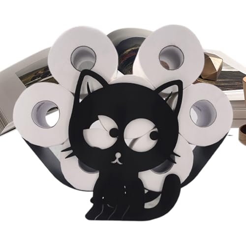 ccuzs Toilet Roll Holder, Creative Cat Shape Stand, Metal Organizer, Cute and Durable Design, Ideal for Powder Room, Guest Bath, Beach House, Farmhouse, Cottage Decor ccuzs Toilet Roll Holder, Creative Cat Shape Stand, Metal Organizer, Cute and Durable Design, Ideal for Powder Room, Guest Bath, Beach House, Farmhouse, Cottage Decor von ccuzs