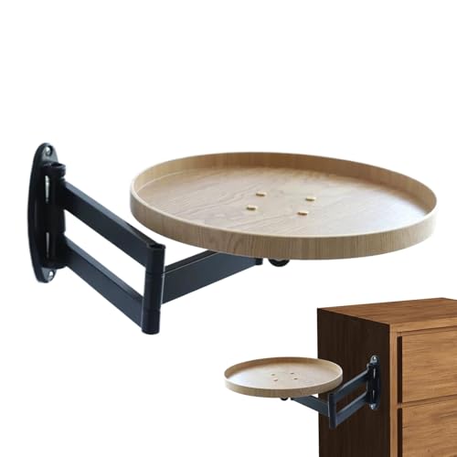 ccuzs Wall Mounted Table, Rotating Bedside Floating Desk, Space-Saving Fold Down Stand, Retractable Multifunctional Workstation for Bedroom, Living Room and Study, 11.81 Inches ccuzs Wall Mounted Table, Rotating Bedside Floating Desk, Space-Saving Fold Down Stand, Retractable Multifunctional Workstation for Bedroom, Living Room and Study, 11.81 Inches von ccuzs