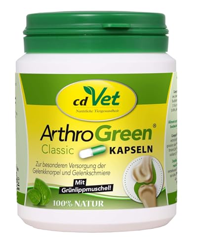 ArthroGreen Classic 100 Kapseln | Natürliche gesunde Gelenke für Hunde & Katzen ArthroGreen Classic 100 Kapseln | Natürliche gesunde Gelenke für Hunde & Katzen von cdVet